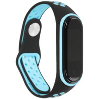 Ремешок Aceline для Xiaomi Mi Smart Band 3/ 4 черный/голубой