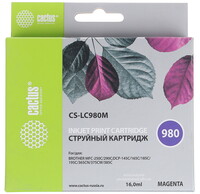 Картридж Cactus CS-LC980M пурпурный