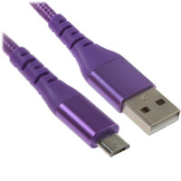 Кабель DEXP micro USB-B - USB Type-A фиолетовый