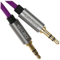 Кабель   DEXP jack 3.5 мм - jack 3.5 мм фиолетовый