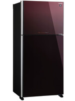 Холодильник с морозильником   Sharp SJXG60PGRD бордовый