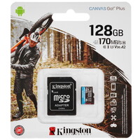 Карта памяти Kingston Canvas Go! Plus microSDXC 128 ГБ [SDCG3/128GB]