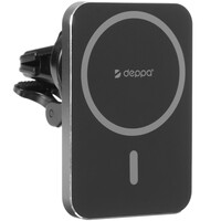 Держатель автомобильный DEPPA Mage Safe Qi черный
