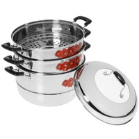 Пароварка Lara LR03-40 11 л 28 см серебристый