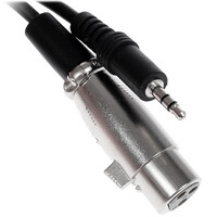 Кабель   DEXP jack 3.5 мм - XLR черный