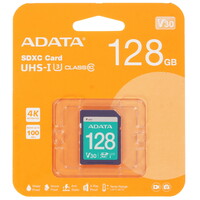 Карта памяти ADATA Premier Pro SDXC 128 ГБ [ASDX128GUI3V30S-R]