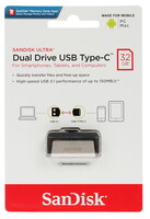 Память OTG USB Flash 32 ГБ SanDisk Ultra Dual [SDDDC2-032G-G46]