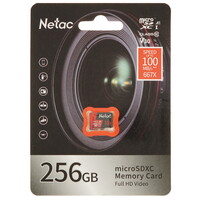 Карта памяти Netac microSDXC 256 ГБ [NT02P500PRO-256G-S]