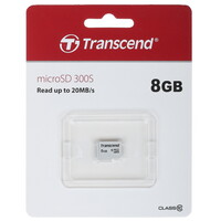 Карта памяти Transcend 300S microSDHC 8 ГБ [TS8GUSD300S]