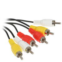 Кабель   Aceline 3RCA - 3RCA черный