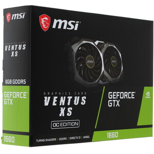 MSI GeForce GTX 1660 VENTUS XS OC GTX 1660 VENTUS XS 6G OC DNS. MSI GeForce GTX 1660 VENTUS XS OC 1350234