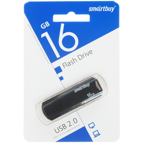 Купить Память USB Flash 16 ГБ Smartbuy Clue [SB16GBCLU-K] в интернет-магазине DNS. Характеристики, цена Smartbuy Clue | 9055360.