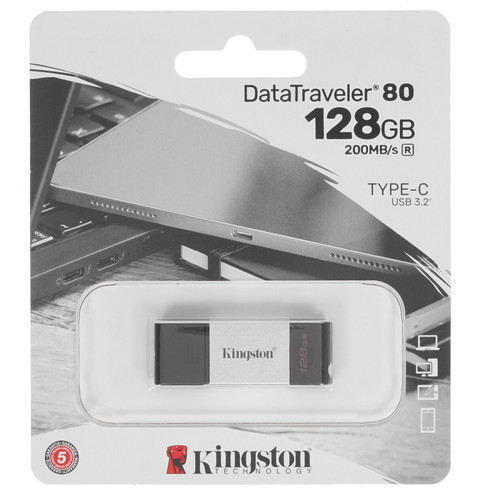 Купить Память USB Flash 128 ГБ Kingston DataTraveler 80 в интернет-магазине DNS. Характеристики, цена Kingston DataTraveler 80 | 4714523.