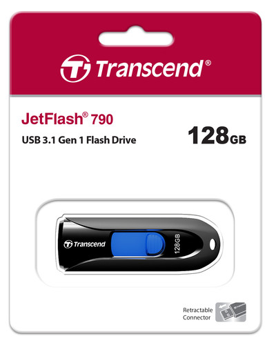 Купить Память USB Flash 128 ГБ Transcend JetFlash 790K [TS128GJF790K] в интернет-магазине DNS. Характеристики, цена Transcend JetFlash 790K | 1105910.