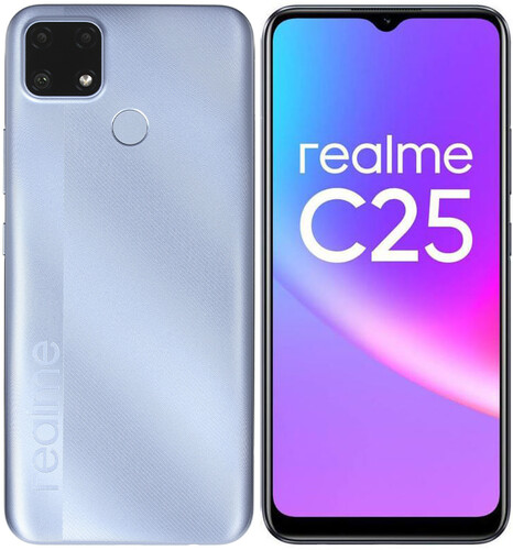 Купить 6.5" Смартфон realme C25 64 ГБ голубой в интернет магазине DNS ...