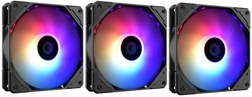 Купить Комплект вентиляторов ID-COOLING TF Series [TF-12025-PRO-ARGB TRIO] черный в интернет-магазине DNS. Характеристики, цена ID-COOLING TF Series | 5443931.