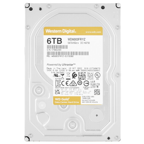 Купить 6 ТБ Жесткий диск WD Gold [WD6003FRYZ] в интернет-магазине DNS. Характеристики, цена WD Gold | 5409047.