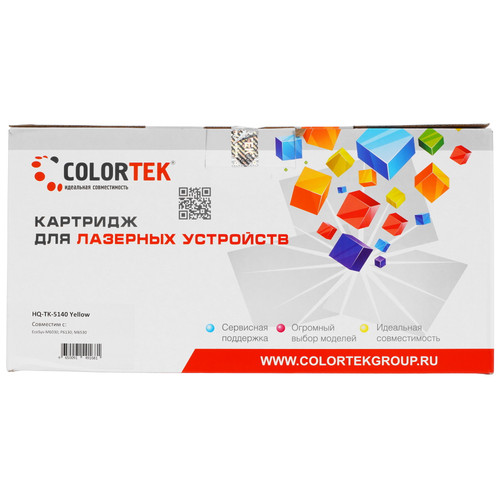 Купить Картридж лазерный Colortek TK-5140 Y желтый в интернет-магазине DNS. Характеристики, цена Colortek TK-5140 Y | 5367172.