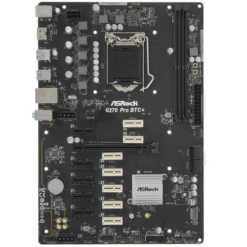 Купить Материнская плата ASRock Q270 PRO BTC+ в интернет-магазине DNS. Характеристики, цена ASRock Q270 PRO BTC+ | 4899909.