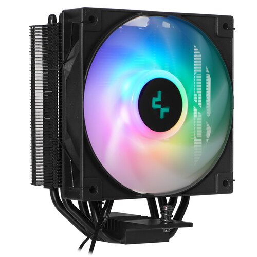 Купить Кулер для процессора DEEPCOOL AG400 BK ARGB [R-AG400-BKANMC-G-2] черный в интернет-магазине DNS. Характеристики, цена DEEPCOOL AG400 BK ARGB | 5056013.