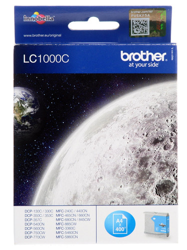 Купить Картридж Brother LC-1000C голубой в интернет-магазине DNS. Характеристики, цена Brother LC-1000C | 2500676.
