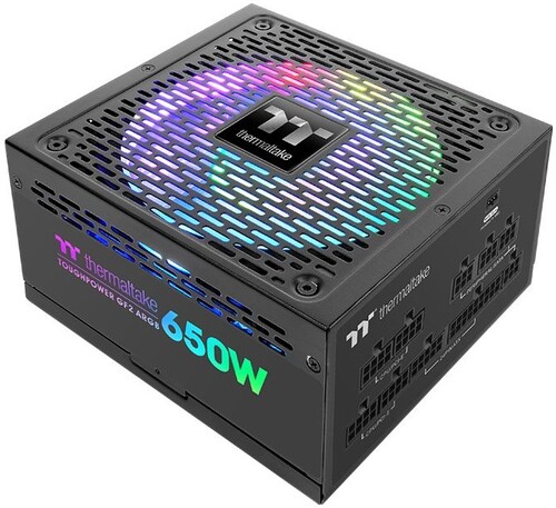 Купить Блок питания Thermaltake Toughpower GF2 ARGB 650W [PS-TPD-0650F3FAGE-2] черный в интернет-магазине DNS. Характеристики, цена Thermaltake Toughpower GF2 ARGB 650W | 4745566.