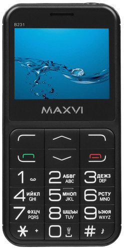 Купить Сотовый телефон Maxvi B231 черный в интернет-магазине DNS. Характеристики, цена Maxvi B231 | 9936253.
