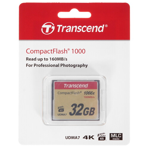 Купить Карта памяти Transcend Ultimate CF (Compact Flash) 32 ГБ [TS32GCF1000] в интернет-магазине DNS. Характеристики, цена  | 0177870.
