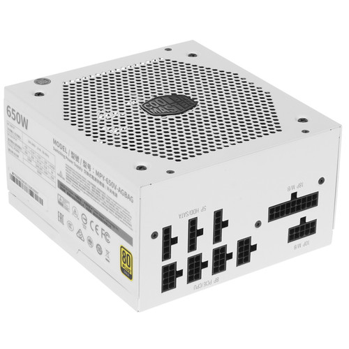 Купить Блок питания Cooler Master V650 GOLD - V2 (White Edition) [MPY-650V-AGBAG] белый в интернет-магазине DNS. Характеристики, цена Cooler Master V650 GOLD - V2 (White Edition) | 4705657.
