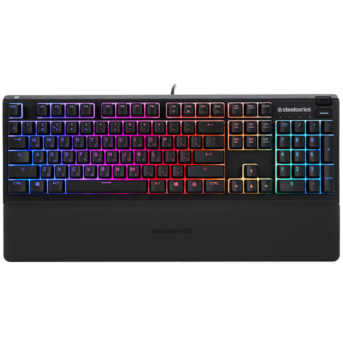 Купить Клавиатура  проводная SteelSeries Apex 3 цвет черный в интернет-магазине DNS. Характеристики, цена SteelSeries Apex 3 | 5087824.