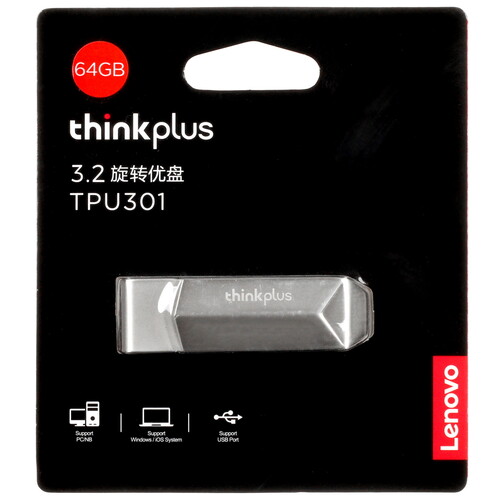 Купить Память USB Flash 64 ГБ Lenovo ThinkPlus Spin Drive [36005619] в интернет-магазине DNS. Характеристики, цена Lenovo ThinkPlus Spin Drive | 5416002.