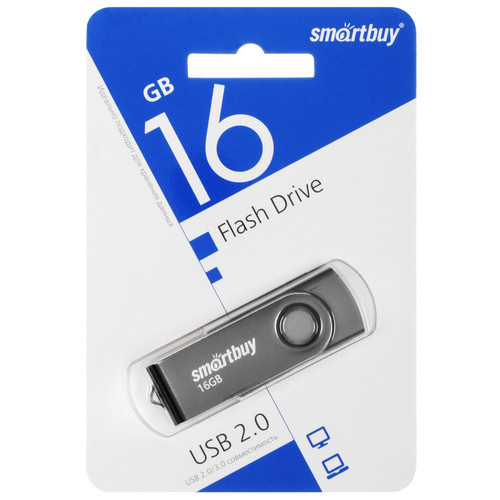 Купить Память USB Flash 16 ГБ Smartbuy Twist [SB016GB2TWK] в интернет-магазине DNS. Характеристики, цена Smartbuy Twist | 9954176.