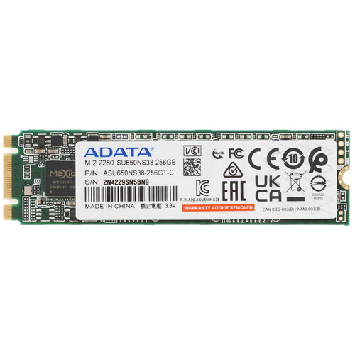 Купить 256 ГБ M.2 SATA накопитель ADATA Ultimate SU650 [ASU650NS38-256GT-C] в интернет-магазине DNS. Характеристики, цена ADATA Ultimate SU650 | 9914460.