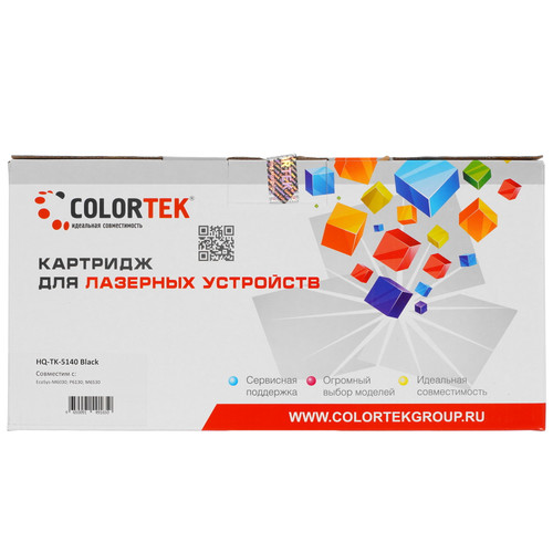 Купить Картридж лазерный Colortek TK-5140 Bk черный в интернет-магазине DNS. Характеристики, цена Colortek TK-5140 Bk | 5367013.