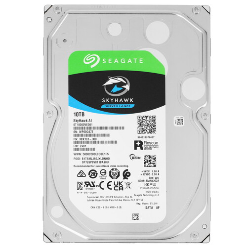 Купить 10 ТБ Жесткий диск Seagate SkyHawk AI [ST10000VE001] в интернет-магазине DNS. Характеристики, цена Seagate SkyHawk AI | 5047784.