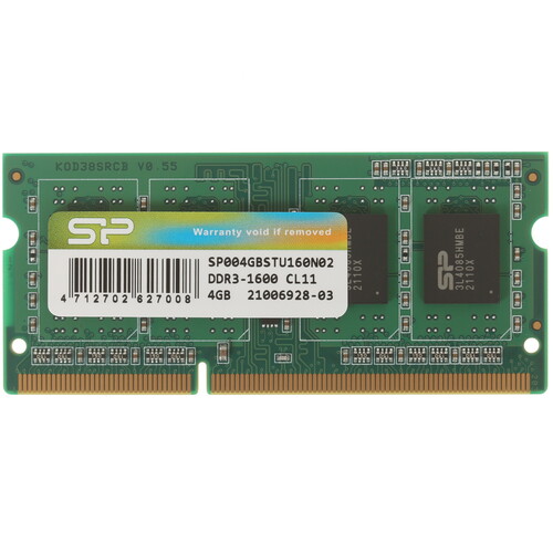 Купить Оперативная память SODIMM Silicon Power [SP004GBSTU160N02] 4 ГБ в интернет-магазине DNS. Характеристики, цена Silicon Power | 1026233.