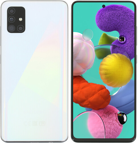 Купить Смартфон Samsung   SM-A515F Galaxy A51 6.5" 64Gb White Exynos9611/4Gb/2400х1080/sAMOLED/LTE/Cam48+12+5+5/4000mAh/Android в интернет-магазине DNS. Характеристики, цена  | 1623519.