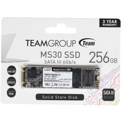 Купить 256 ГБ M.2 SATA накопитель TEAMGROUP MS30 [TM8PS7256G0C101] в интернет-магазине DNS. Характеристики, цена TEAMGROUP MS30 | 1296326.