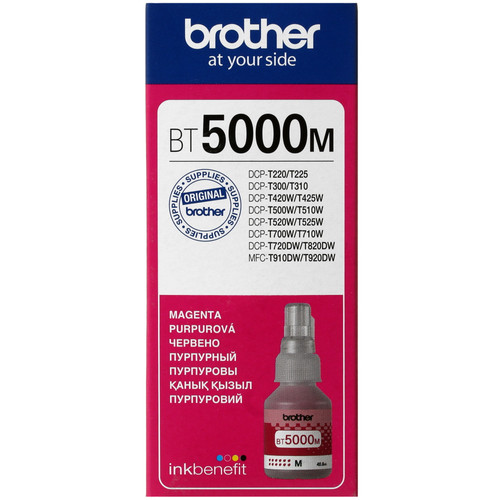 Купить Чернила водорастворимые Brother BT5000M пурпурный в интернет-магазине DNS. Характеристики, цена Brother BT5000M | 1023481.