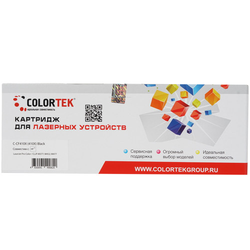 Купить Картридж лазерный Colortek HP CF410X (410X) черный в интернет-магазине DNS. Характеристики, цена Colortek HP CF410X (410X) | 1377620.