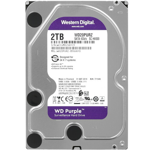Купить 2 ТБ Жесткий диск WD Purple [WD20PURZ] в интернет магазине DNS ...