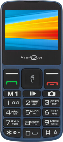 Купить Сотовый телефон FinePower S231 синий/черный в интернет-магазине DNS. Характеристики, цена FinePower S231 | 1397359.