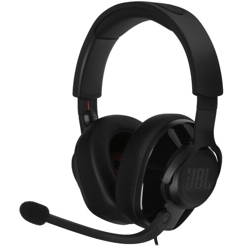 Купить Наушники проводные JBL QUANTUM 200 [охватывающие, закрытые, 20–20000 Гц, микр., каб. 1.2м+1.5м, разъем 3.5мм, черные]_1 в интернет-магазине DNS. Характеристики, цена  | 5071177.