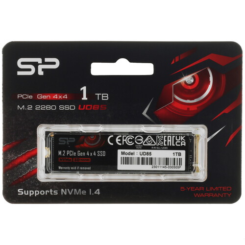 Купить 1000 ГБ M.2 NVMe накопитель Silicon Power UD85 [SP01KGBP44UD8505] в интернет-магазине DNS. Характеристики, цена Silicon Power UD85 | 5405655.