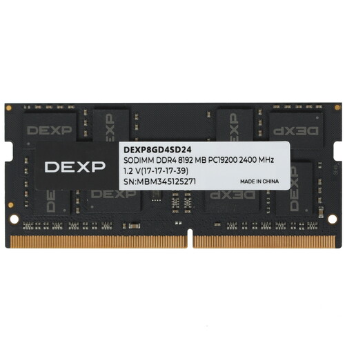 Купить Оперативная память SODIMM DEXP  8 ГБ в интернет-магазине DNS. Характеристики, цена DEXP | 5437496.