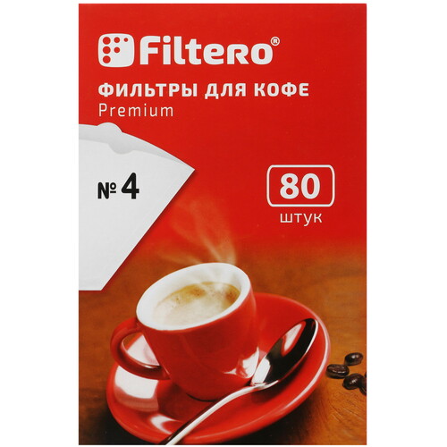 Купить Одноразовые фильтры Filtero Premium №4 белый в интернет-магазине DNS. Характеристики, цена Filtero Premium | 5098292.