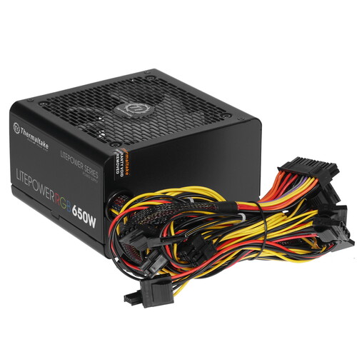 Купить Блок питания Thermaltake Litepower RGB 650W [LTP-650AL2NK] черный в интернет-магазине DNS. Характеристики, цена Thermaltake Litepower RGB 650W | 1341207.