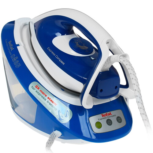 Отзывы покупателей о Парогенератор Tefal Express Compact SV7112E0 синий ...