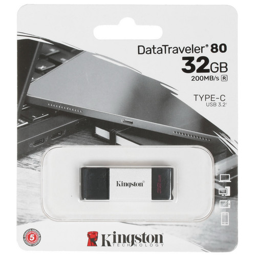 Купить Память OTG USB Flash 32 ГБ Kingston DataTraveler 80 [DT80/32GB] в интернет-магазине DNS. Характеристики, цена Kingston DataTraveler 80 | 4714521.