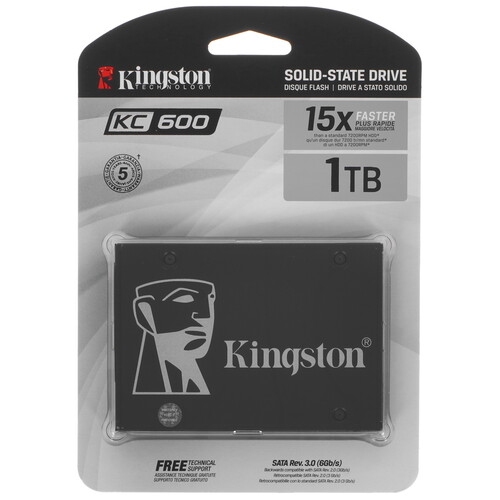 Купить 1024 ГБ 2.5" SATA накопитель Kingston KC600 [SKC600/1024G] в интернет-магазине DNS. Характеристики, цена Kingston KC600 | 5062703.